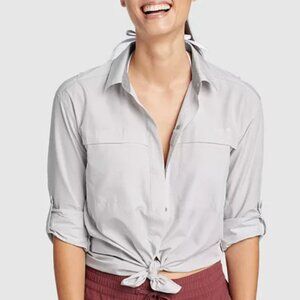Eddie Bauer, Women's UPF Guide 2.0 Shirt, Chalk, M